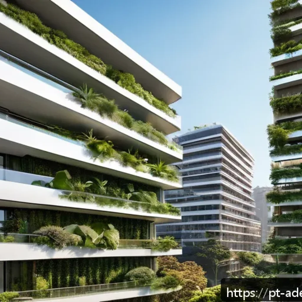 미래 에너지 포지티브 건축의 필요성 - A modern urban residential building featuring integrated high-efficiency solar panels seamlessly inc...